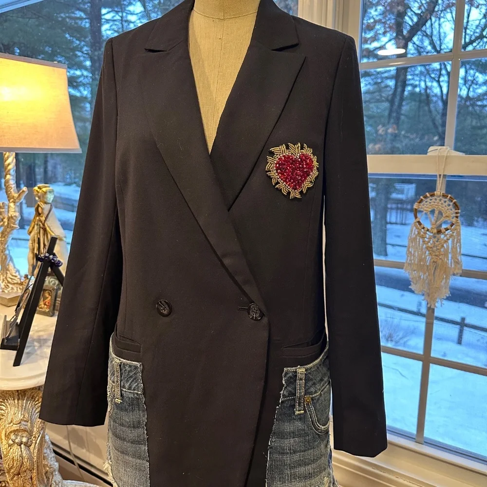 Wildfang Rolling Stones One-of-a-kind statement blazer - Picture 4 of 6